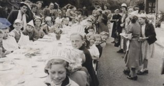 Wray Crescent, 1953 Coronation, Street Party, more kids Wray Crescent, 1953 Coronation, Street Party, more kids