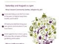 Orchard Project – August 2, 11am